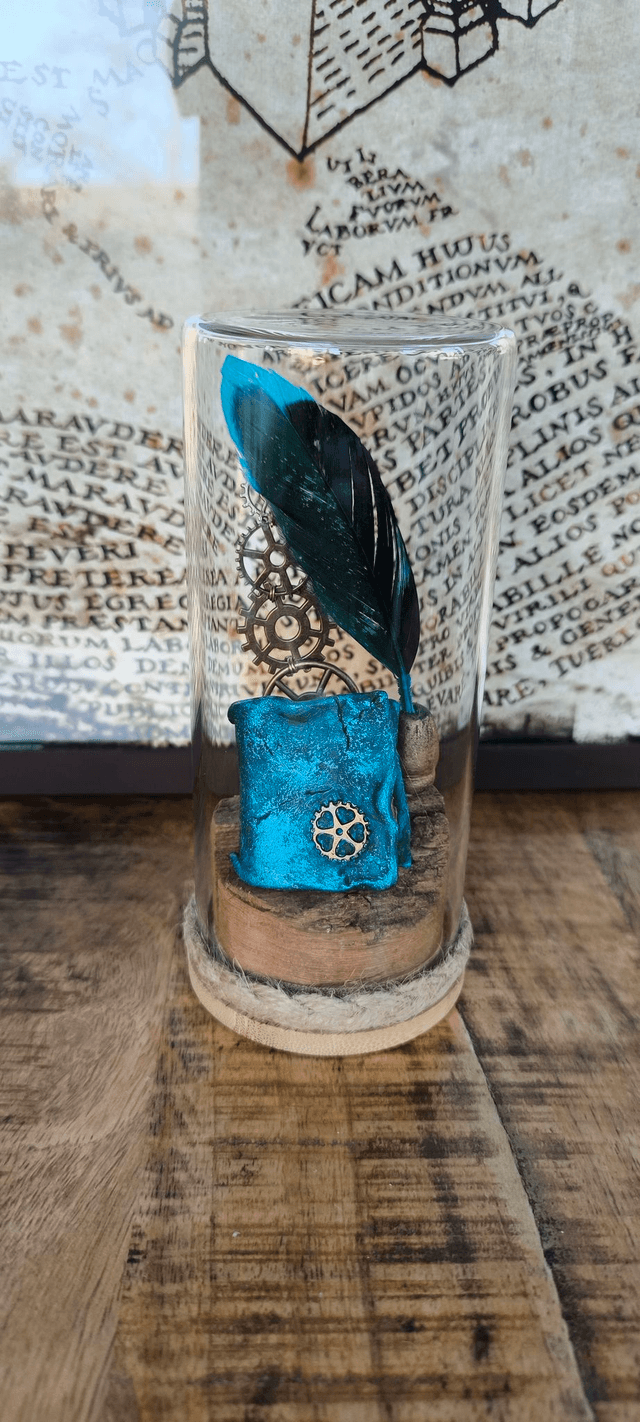 Magic&#039;Plume bleu engrenage